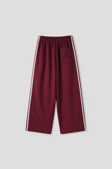 pintuck wide track pants 