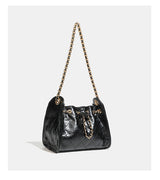 Premium Crocodile Pattern Chain Square Bag - Luxurious Crocodile Pattern Bag