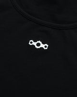 Triclipse Embroidered U-Neck T-Shirt Black