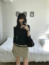 Ivy オフショルダーTシャツ (3 colors)