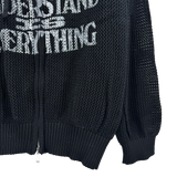 net typo knit zip-up