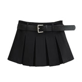Modern Classic Belt Skirt 233025105