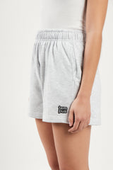 TEMPUS パッチショートパンツ (WHITE MELANGE)