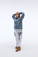 Weekend warrior typography printing long pants (Melange)