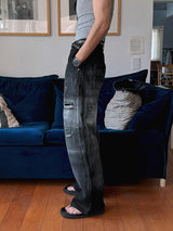 [Premium] Fiction Painting Crash Denim Pants