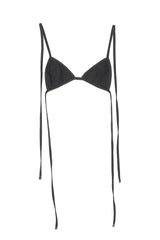 CUBIC SWEAT BIKINI TOP (BLACK)