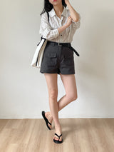 Deuan Two-Pocket Cotton Shorts
