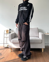 Brick washed denim pants