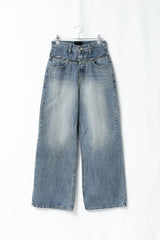 fringe tail wide denim(S-L)