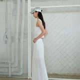 ホットスリットマキシースカートWhite