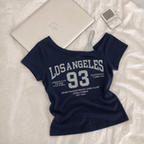 Hip-Style Outfit💫 LA 93 One-Shoulder Short Sleeve (3 colors)