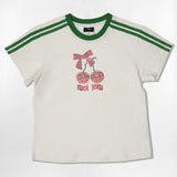 ドット チェリー セミクロップ Tシャツ - 6カラー