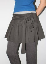 WRAP TIE MINI SKIRT