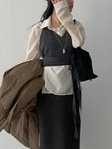 Ale Wrap Knit Bustier