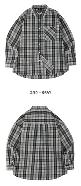 Multi-Plaid Checkered Overfit Shirt (JTOSRT-0001)
