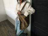 leopard shoulder bag