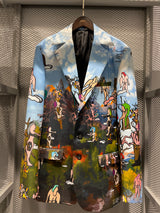World' Print Suit (Large/Small Pattern)