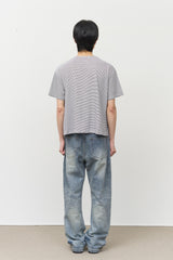 Debon Cropped Striped Top