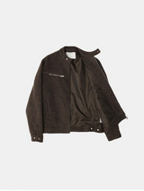[F/W] Wolf fur biker jacket(3color)