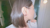 Cotton candy earring