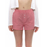 Sunday Boxer Shorts Check Red