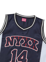 チームNYXバスケットボールスリーブレス (NAVY)