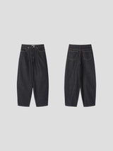 ノンフェードダーツバルーンデニムパンツ