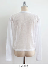 Lovis V-Neck Linen Cardigan