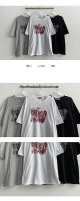 Aldert スモーク半袖Tシャツ