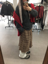[MD Pick]ウールタッチブラッシュVネックニット (4 Colors)