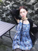 Meadow Check Button Blouse (2c)
