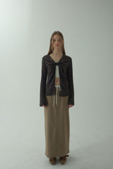 TWIST PEARL KNIT_CHARCOAL