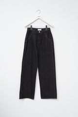 (W) Note Stud Denim