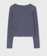 [B-BASIC] スタンダードストライプロングスリーブTシャツ (2size)