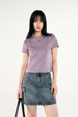 オードシグネチャー カットオフ スリムTシャツ / Odd Signature Cut-off Slim T-Shirt