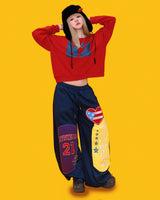 pop-pop patch string pants (2color)