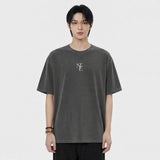 NTE monogram pigment-dyed short-sleeve t-shirt (3color)