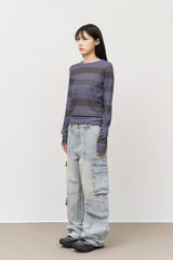 Space Cargo Denim Pants