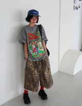 [UNISEX] レオパードカーゴバミューダパンツ