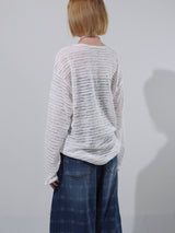(UNISEX) Sys ルーズシースルーニット
