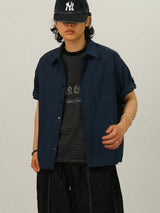DEE Crop Roll-up Half Work Shirts