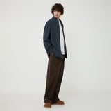 MAN ワンタックコーデュロイパンツ CHOCO BROWN