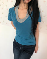 Miton Halter Neck Short-Sleeve T-Shirt