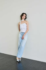 ELFIN SCARF TOP / WHITE