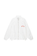 HORIZON RING NYLON JACKET [WHITE / RED]