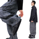 ストライプノンフェードデニムパンツ