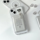 [SET]four leaf clover magsafe charm case + card pocket 