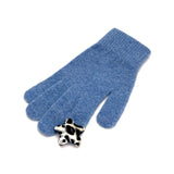 Star Wool Gloves [Blue Leopard]