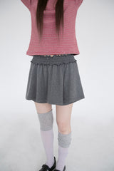 button shirring short skirt pants(2colors)