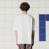 ボタンロゴTシャツ / WHITE